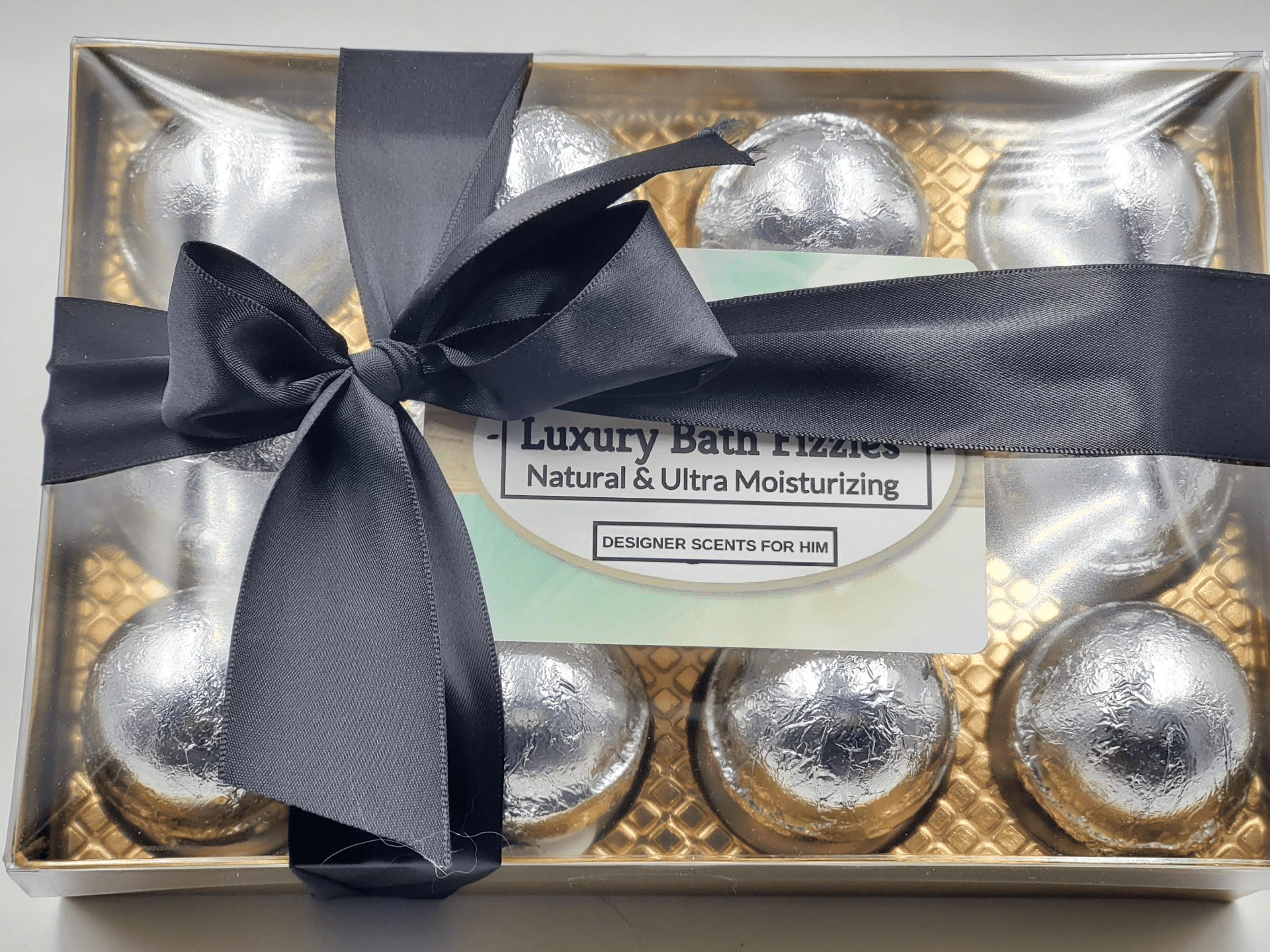 Designer-Scents-Bath-Bomb-Gift-Set-for-Men-12-Piece-Luxury-Cologne-Inspired-Bath-Fizzies-in-Gold-Box